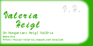 valeria heigl business card